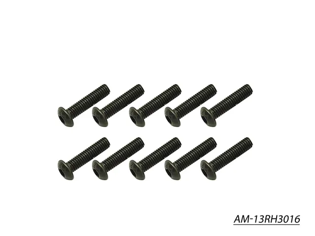 Arrowmax Vis Allen Tête Ronde M3x16 Lot 10 AM-13RH3016