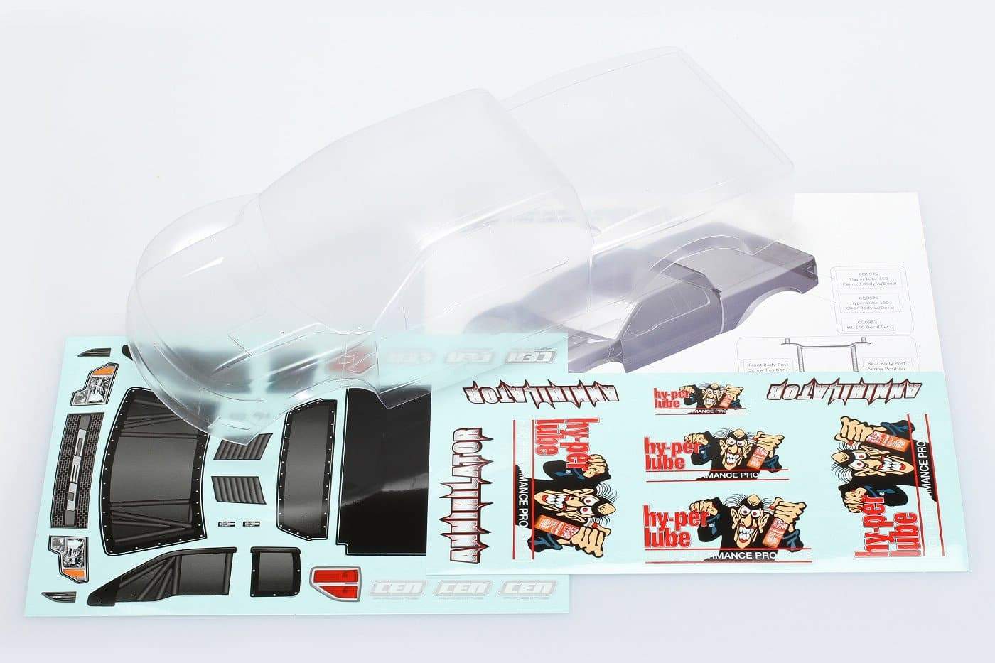 CEN CQ0976 Hy-Per Lube 150 carrosserie transparente + decal