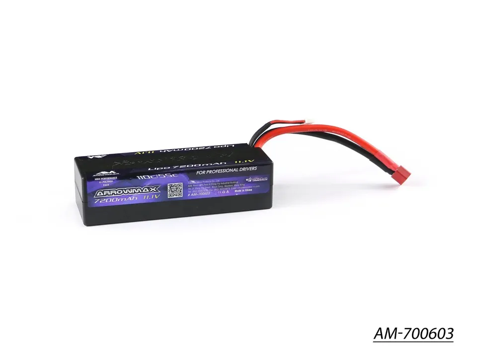 Arrowmax 3S LiPo AM-700603 batterie lipo 7200mAh 11.1V 55C Deans