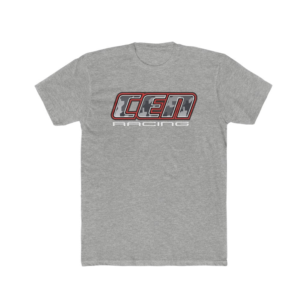 CEN Racing T-Shirt Digital Camo Logo Red Coton Noir L