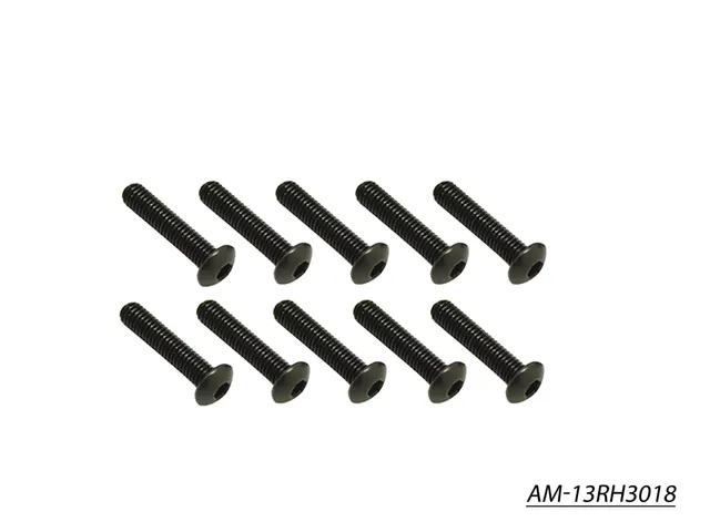 Arrowmax AM-13RH3018 vis allen tete ronde M3x18 lot de 10