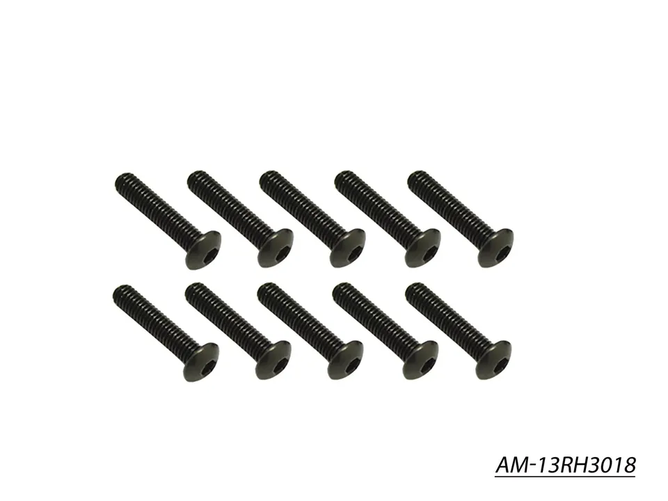 Arrowmax AM-13RH3018 vis allen tete ronde M3x18 lot de 10