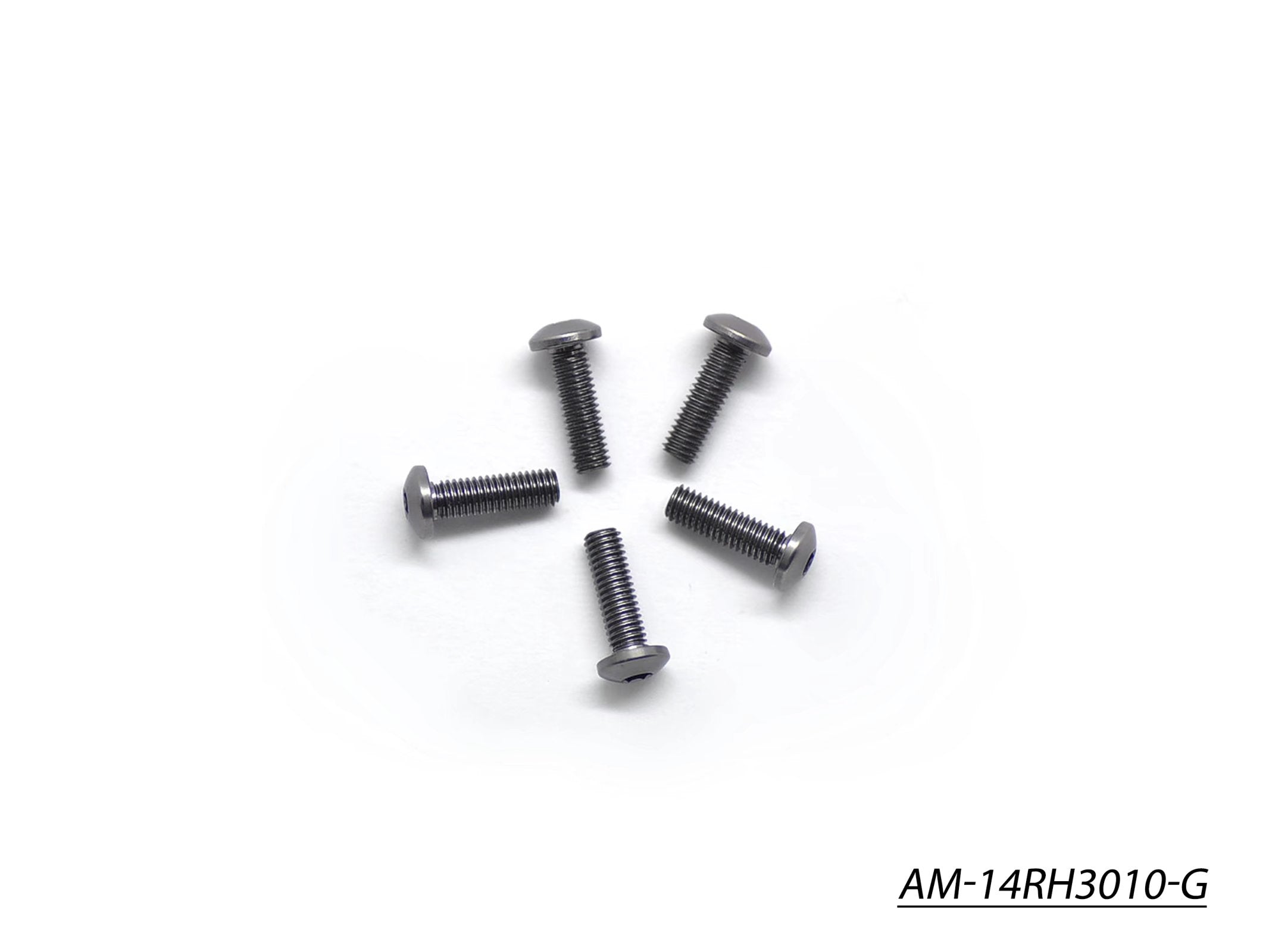 Arrowmax Screws Vis alu M3x10 tête ronde grise x5 7075