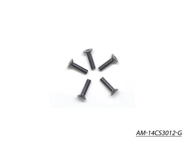 Arrowmax AM-14CS3012-G vis alu M3x12 fraisée grise x5