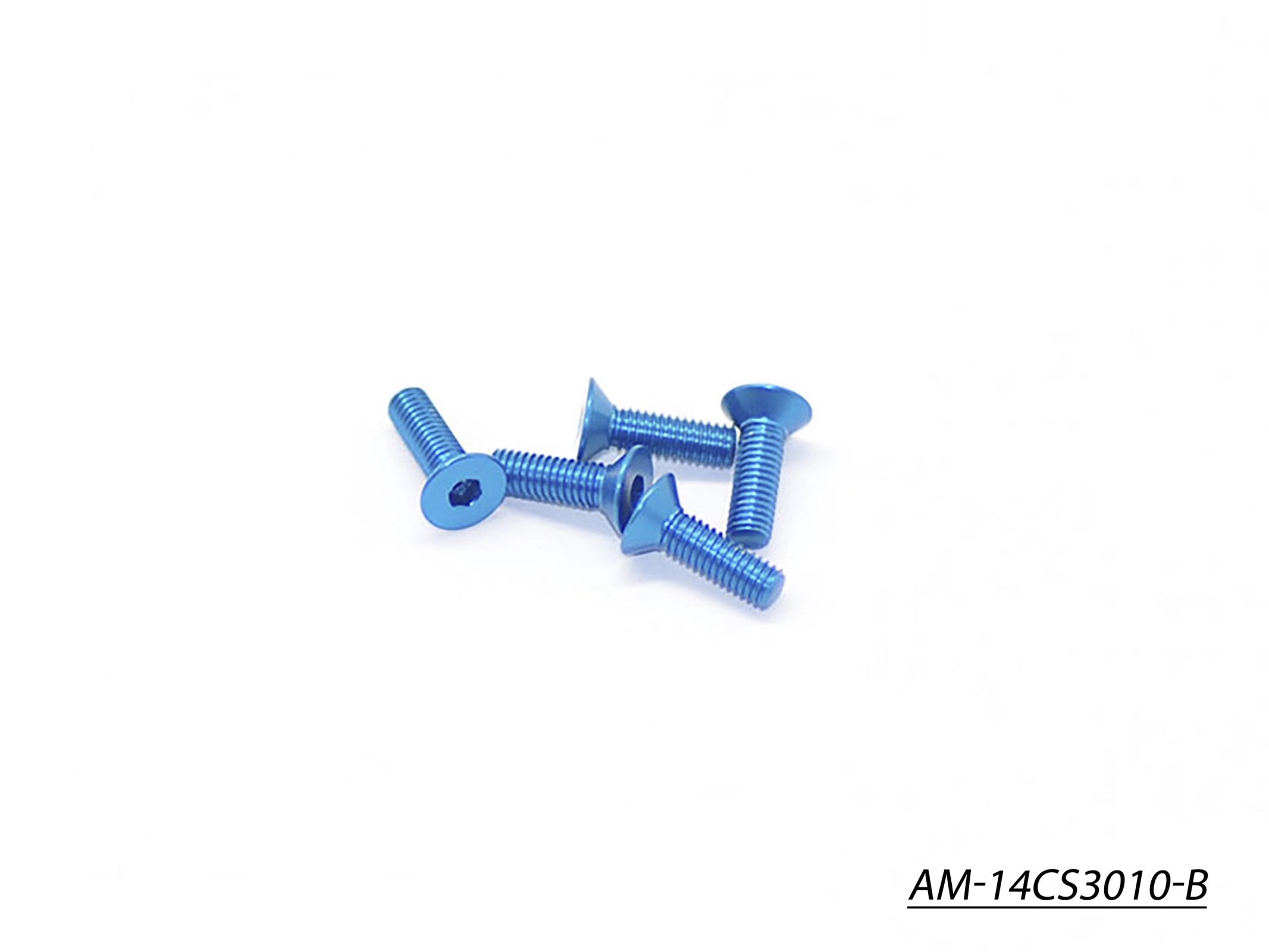Arrowmax Alu M3x10 AM-14CS3010-B Vis RC Bleues Fraisées x5