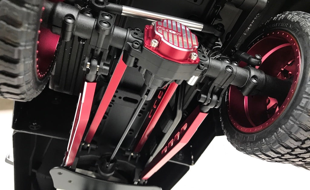 CEN KAOS CKD0370 biellettes suspension arrière alu 117mm rouge