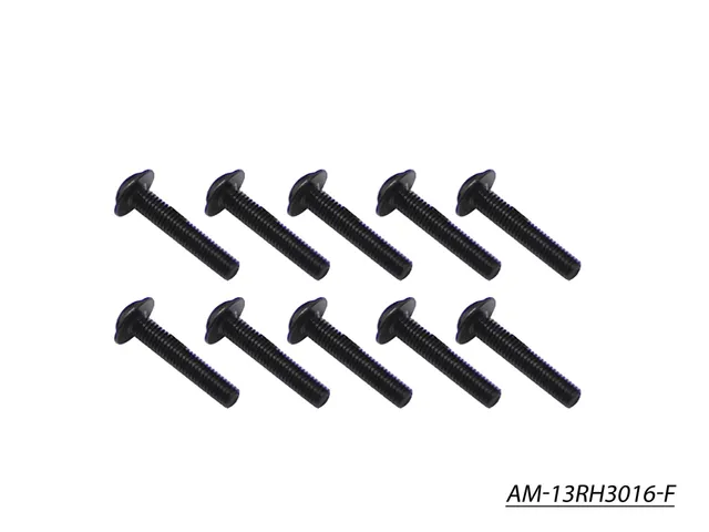 Arrowmax AM-13RH3016-F vis M3x16 ronde collerette x10