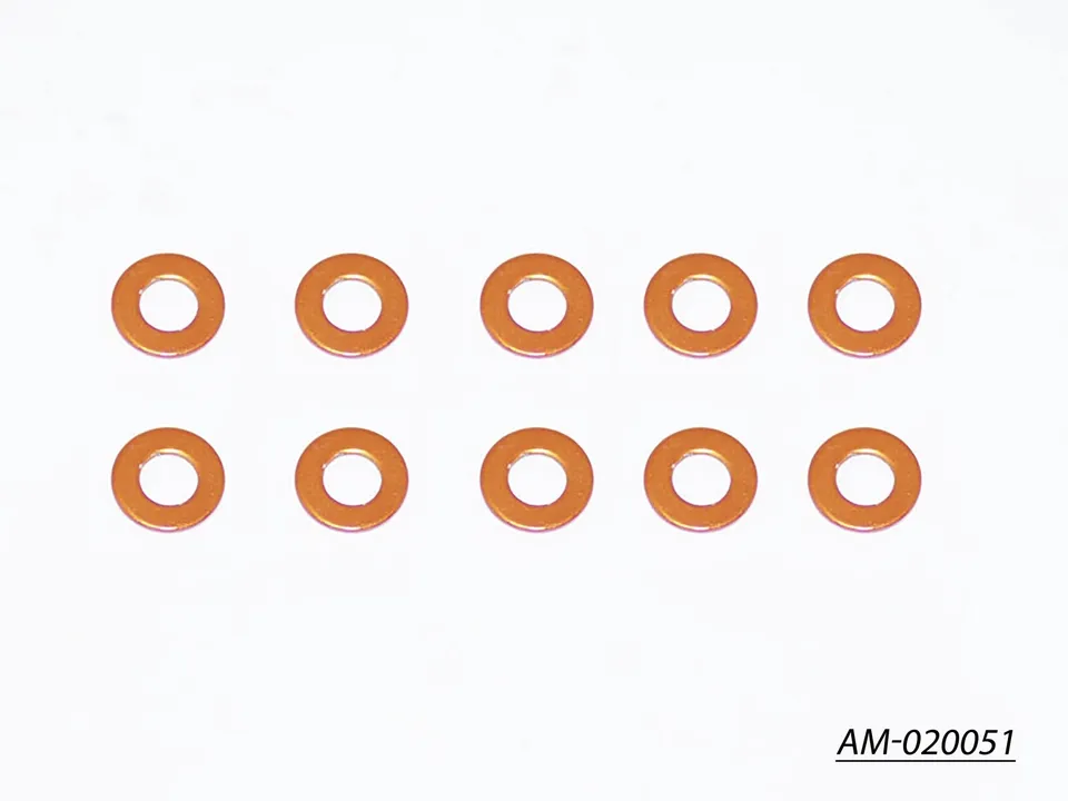 Arrowmax Accessories cales alu 3x6x0.5 orange lot de 10