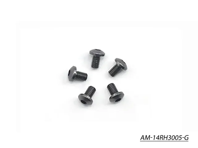 Arrowmax Screws vis alu M3x5 grise lot 5 AM-14RH3005-G