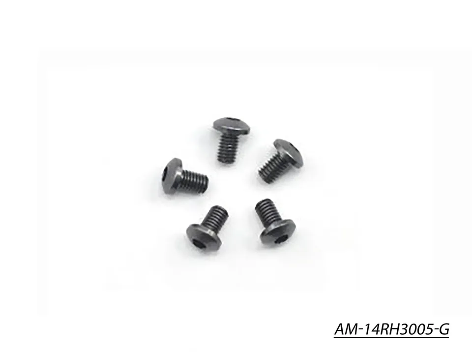 Arrowmax Screws vis alu M3x5 grise lot 5 AM-14RH3005-G