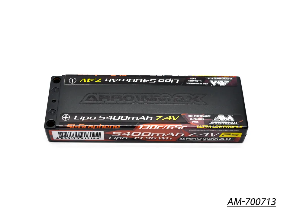Arrowmax 2S AM-700713 batterie LiPo 5400mAh 7.4V 65C Si-Graphene