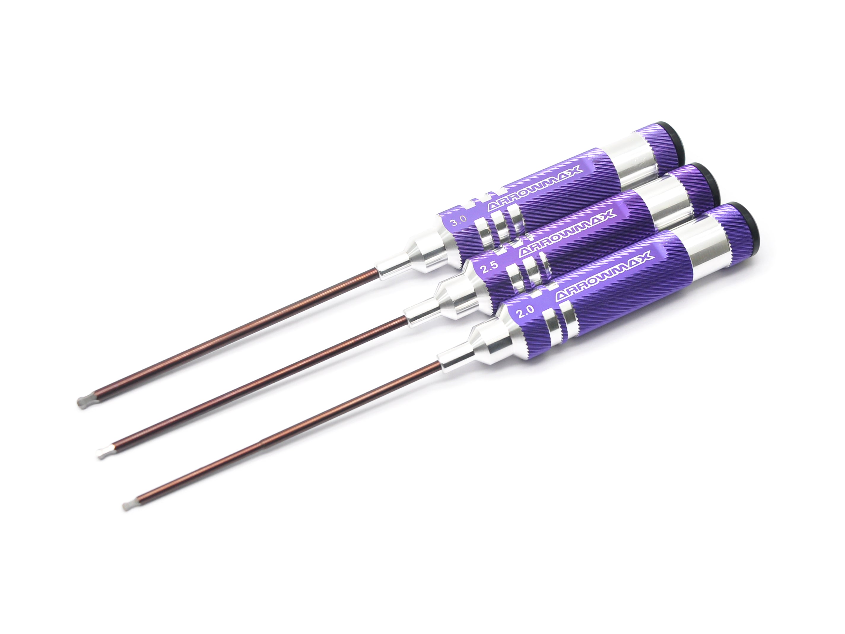 Arrowmax Tools Set clés hex boule 2.0 2.5 3.0 mm 120mm lot 3