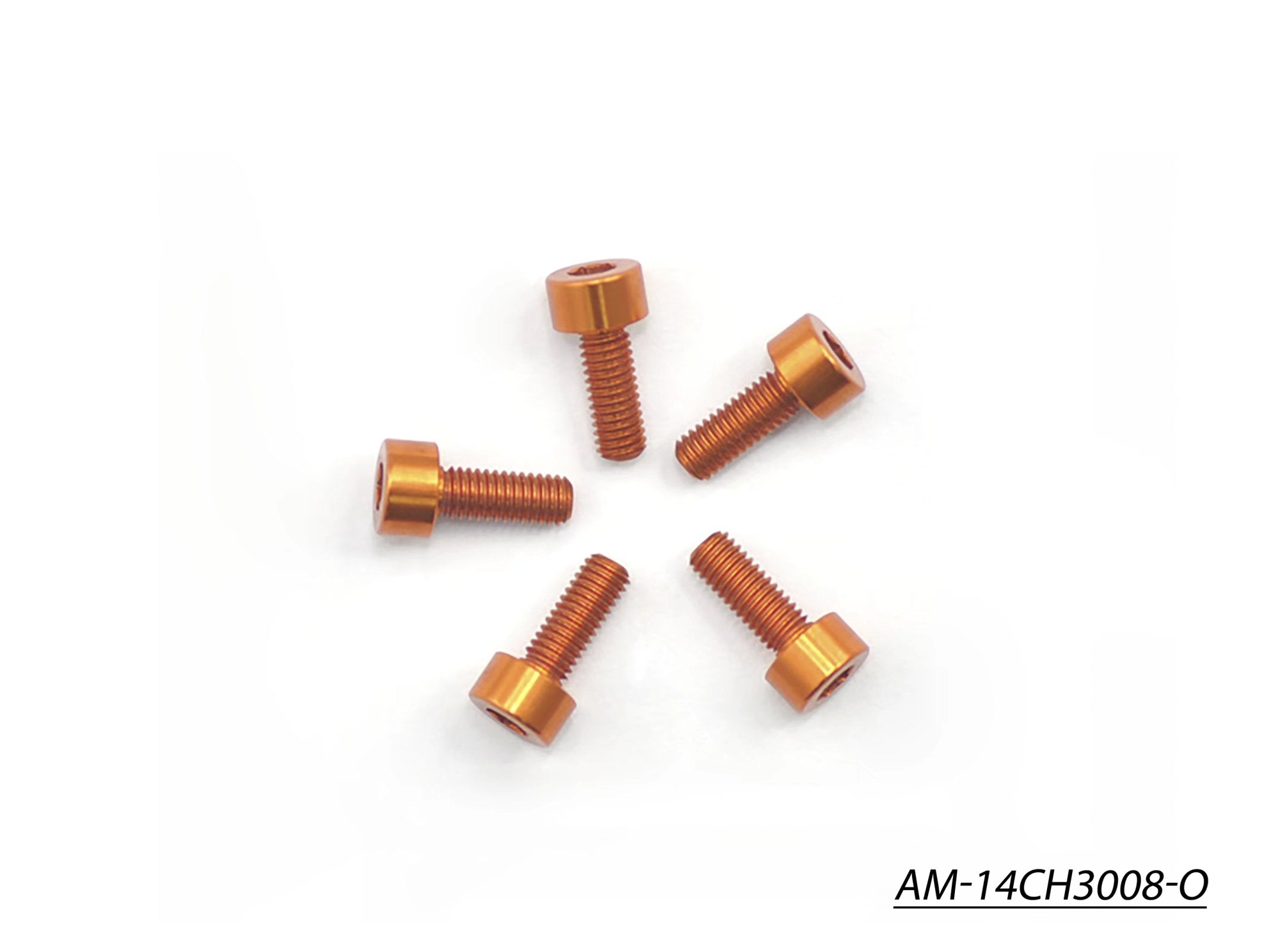 Arrowmax Screws AM-14CH3008-O vis alu M3x8 orange x5