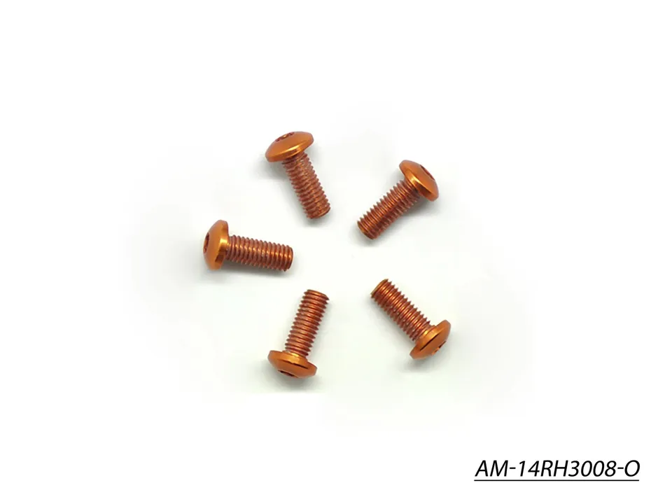 Arrowmax Screws Vis Alu M3x8 Orange AM-14RH3008-O lot 5