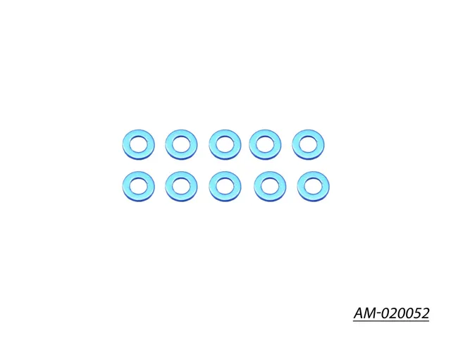 Arrowmax AM-020052 cale alu 3x6x0.5 bleue lot 10