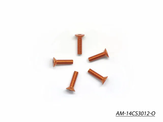 Arrowmax Screws Vis Alu Fraisée M3x12 Orange 7075 x5