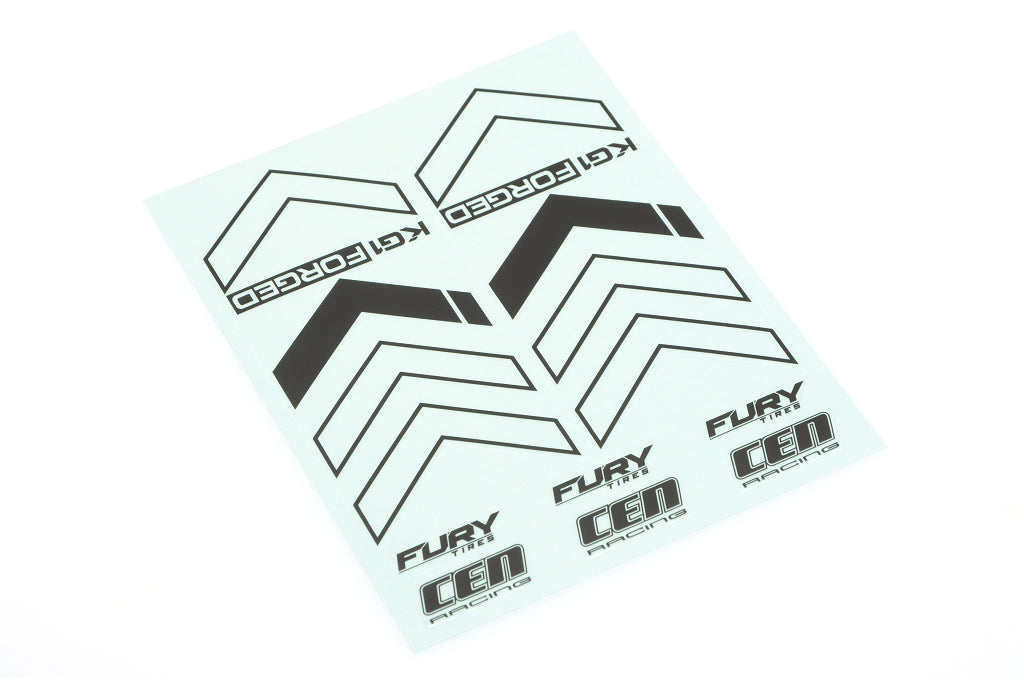 CEN CD0967 Planche Autocollants KG1 Forged Noir
