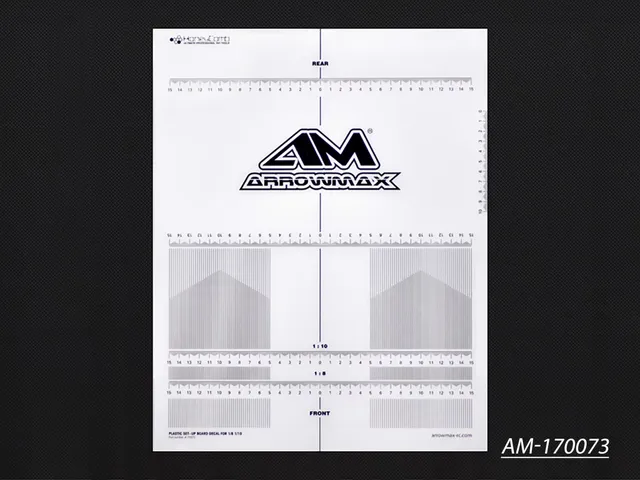 Arrowmax Team AM-170073 decal planche setup 1/8 1/10