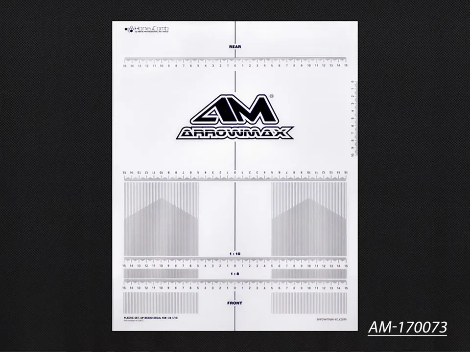 Arrowmax Team AM-170073 decal planche setup 1/8 1/10