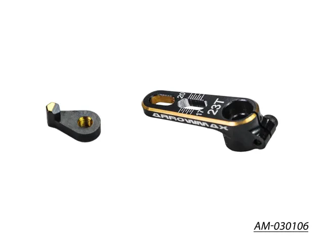 Arrowmax AM-030106 Palonnier Servo Alu 23T Noir Doré