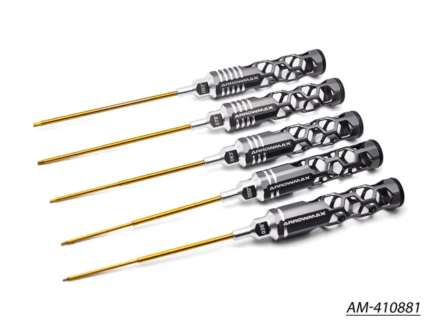 Arrowmax Tools AM-410881 Jeu Clés Allen 5 Pièces Honeycomb