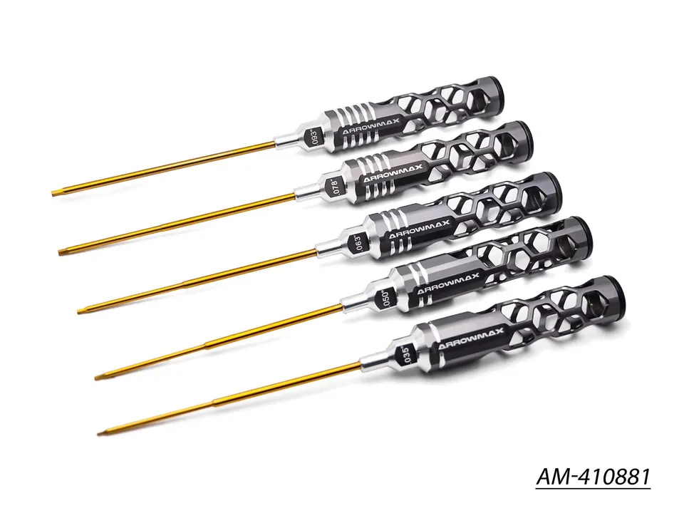 Arrowmax Tools AM-410881 Jeu Clés Allen 5 Pièces Honeycomb
