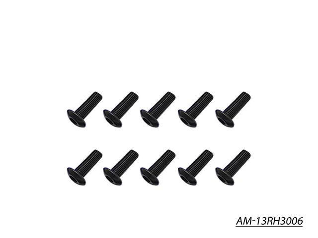 Arrowmax Screws Vis Allen Tête Ronde M3x6 AM-13RH3006 Lot 10