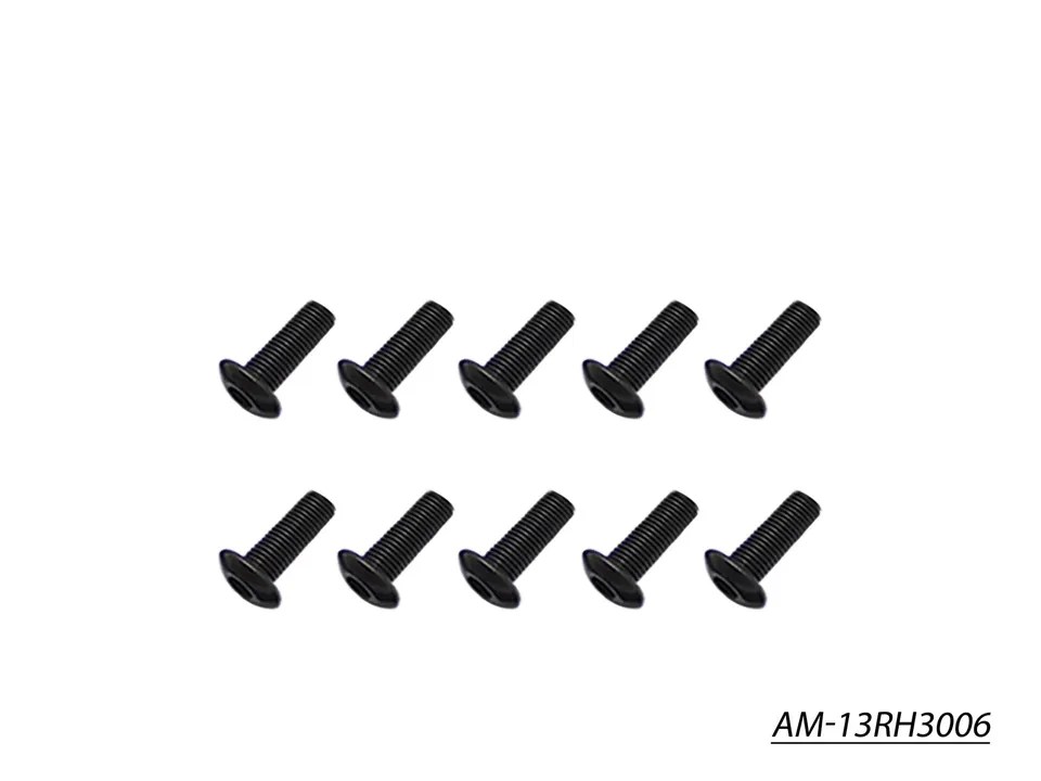 Arrowmax Screws Vis Allen Tête Ronde M3x6 AM-13RH3006 Lot 10