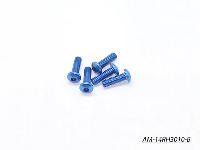 Arrowmax Screws Vis Alu M3x10 Bleues 7075 AM-14RH3010-B x5