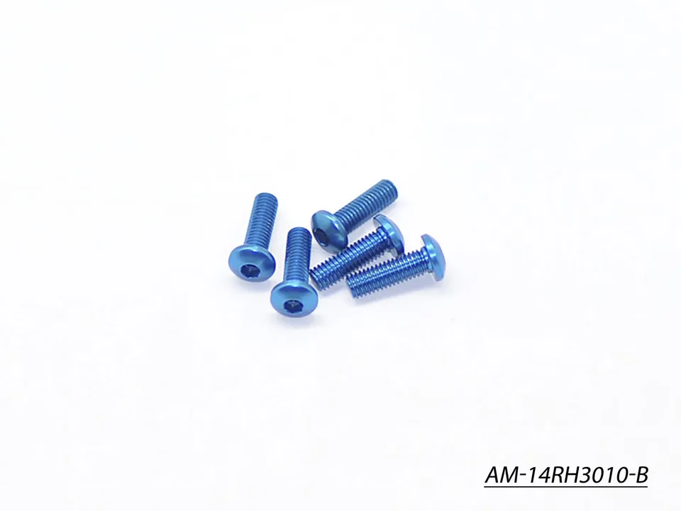 Arrowmax Screws Vis Alu M3x10 Bleues 7075 AM-14RH3010-B x5