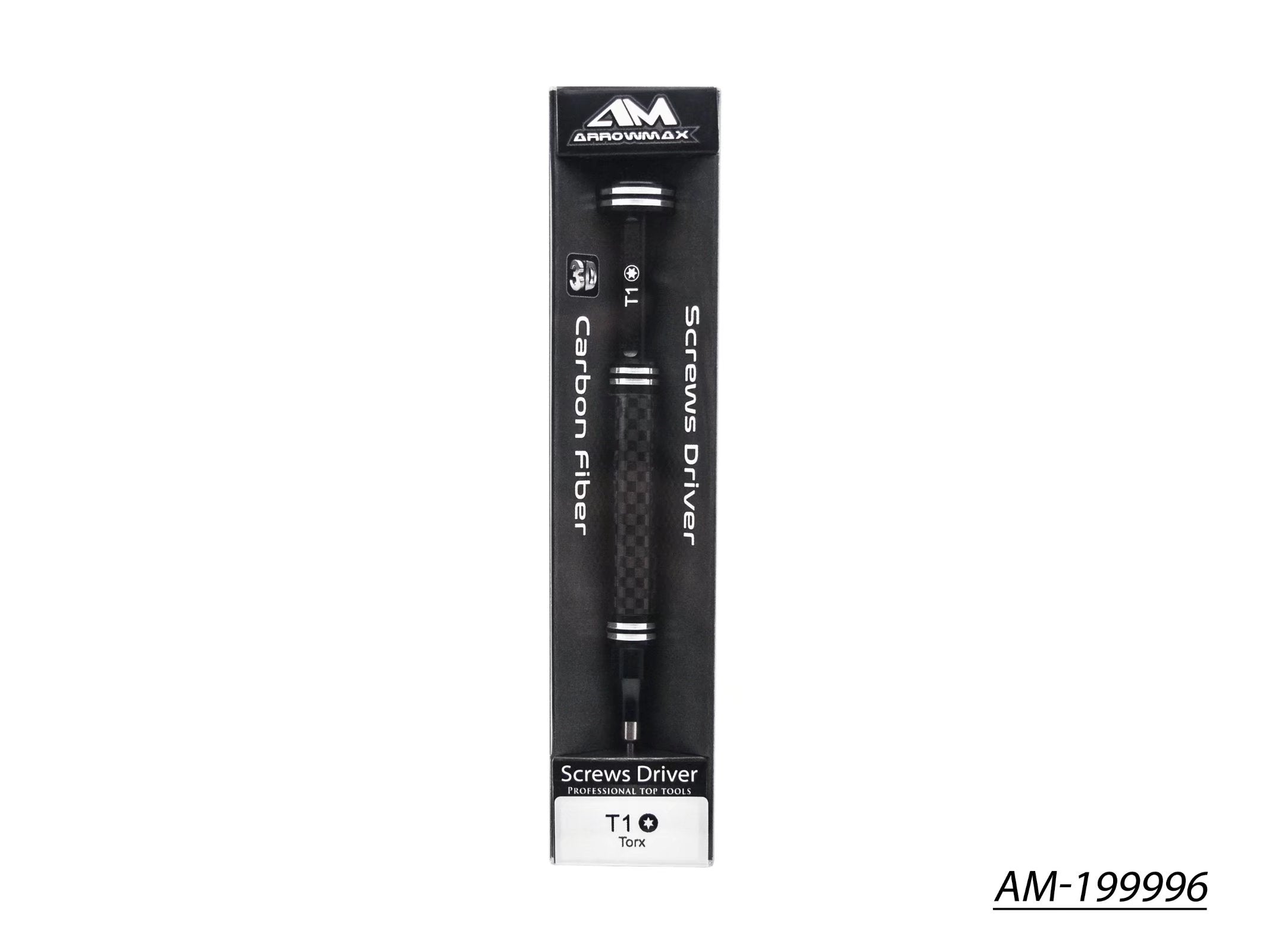 Arrowmax AM-199996 tournevis carbone Torx T1 pointe 3D