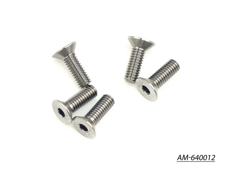 Arrowmax AM-640012 vis titane M4x12 fraisée x5