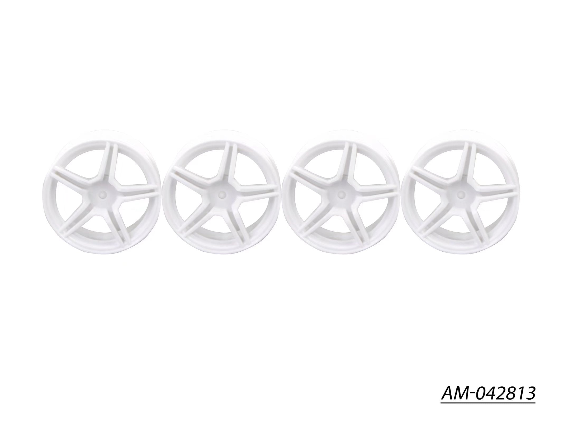 Arrowmax Rims jantes 1/10 TC 5 branches blanches +0mm lot 4