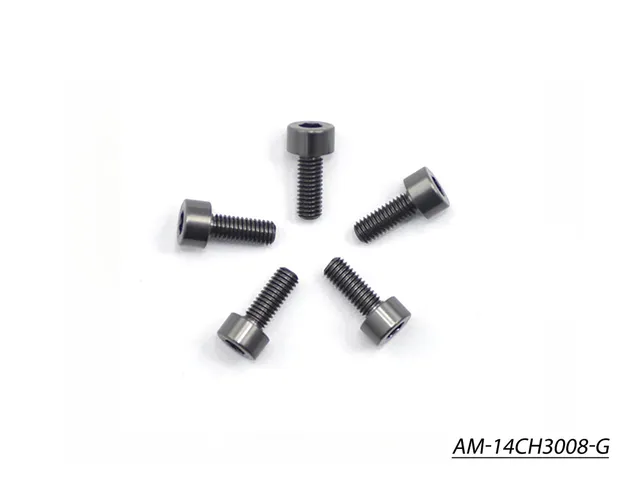 Arrowmax Screws AM-14CH3008-G vis alu M3x8 grise (5)