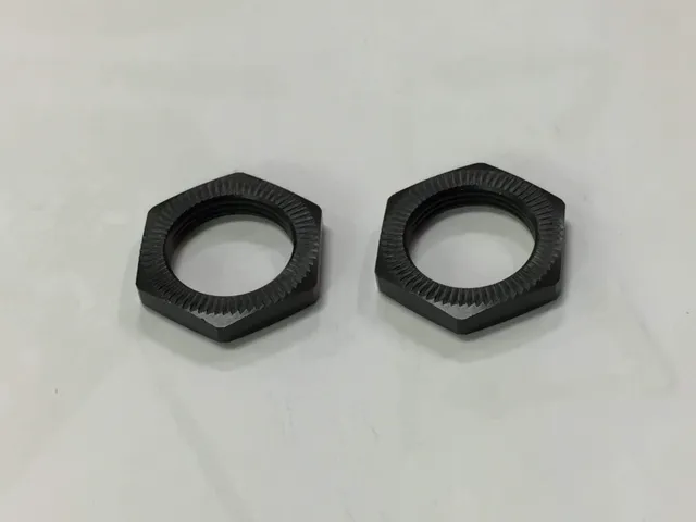 CEN GS535 Écrous de Roue 23mm Noirs Striés x2
