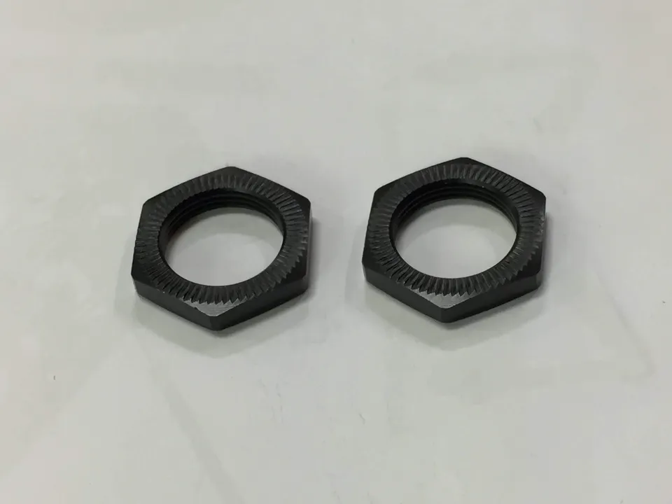 CEN GS535 Écrous de Roue 23mm Noirs Striés x2