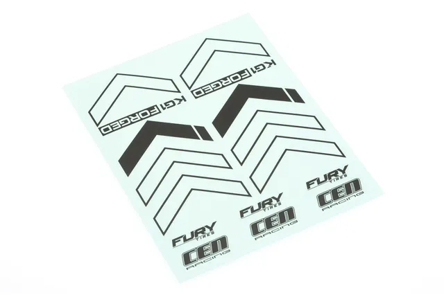 CEN CD0967 Planche Autocollants KG1 Forged Noir