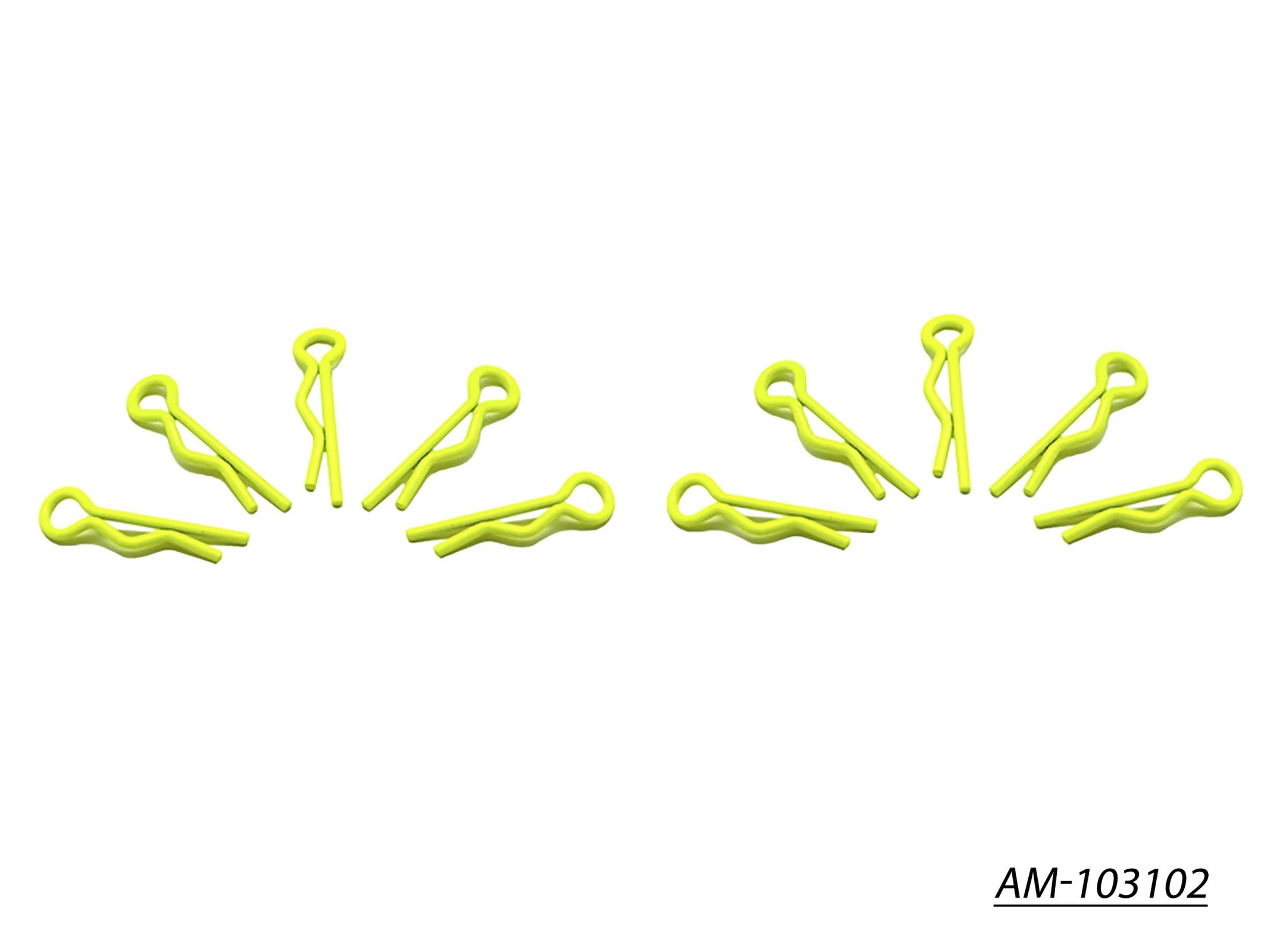 Arrowmax Body Clip Clips Carrosserie 1/10 Jaune x10