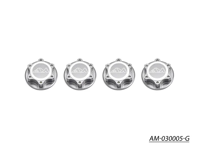 Arrowmax AM-030005-G écrous de roue alu 1/8 gris x4