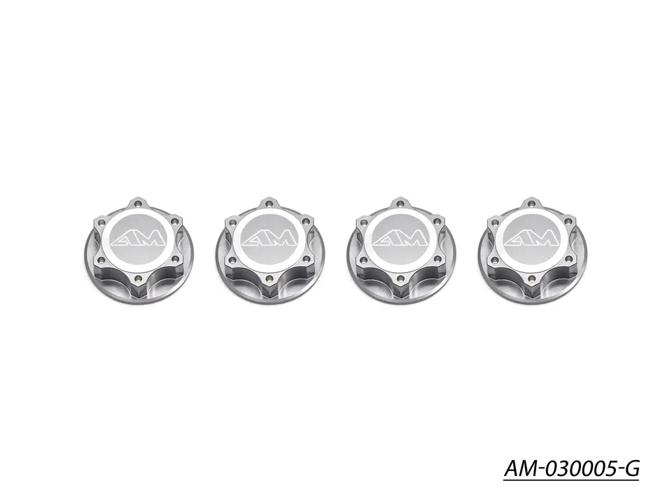 Arrowmax AM-030005-G écrous de roue alu 1/8 gris x4