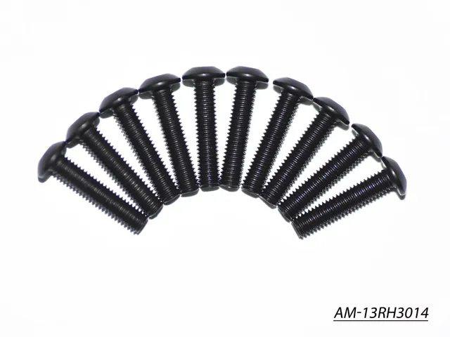 Arrowmax Screws AM-13RH3014 vis Allen tête ronde M3x14 lot 10