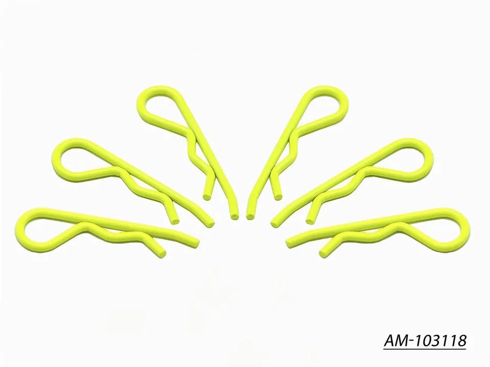 Arrowmax Body Clip AM-103118 clips jaune fluo 1/8 x6