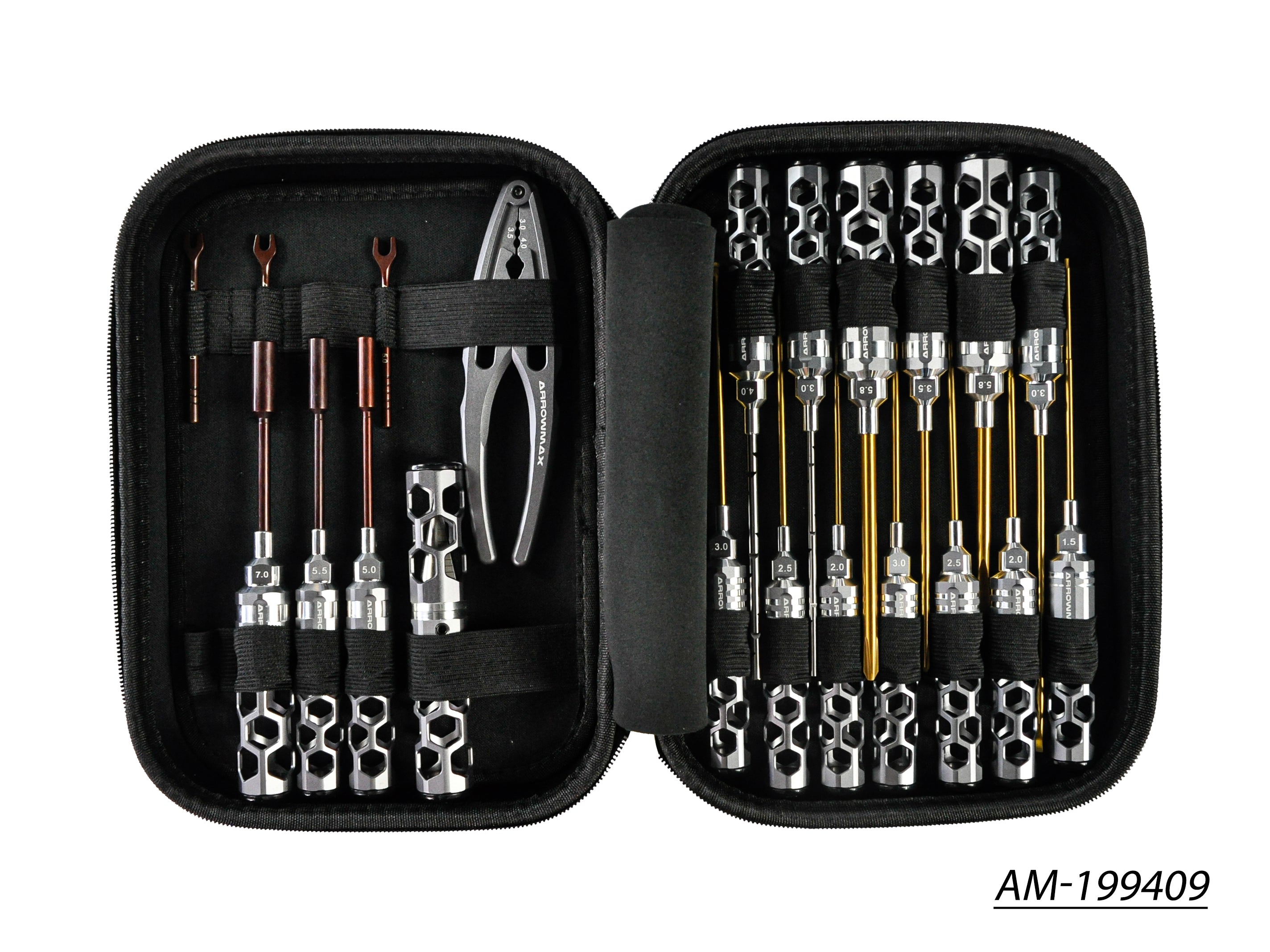 Arrowmax Honeycomb AM-199409 set outils 21 pièces avec sac