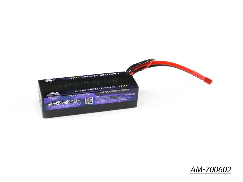 Arrowmax Batterie Lipo 3S 6200mAh 11.1V 55C Deans AM-700602
