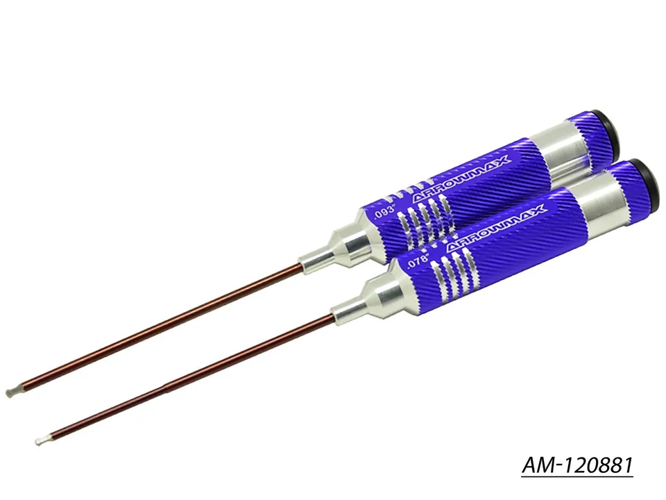 Arrowmax Purple Tools Jeu Tournevis Boule .078 .093 x120mm