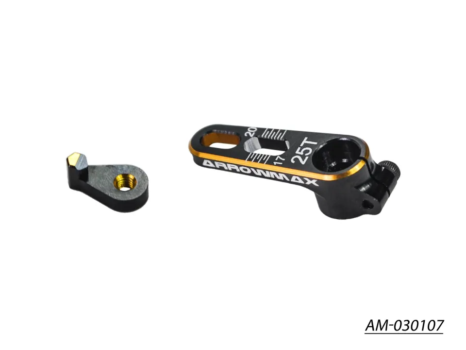 Arrowmax Palonnier Servo Alu 25T Noir Doré AM-030107