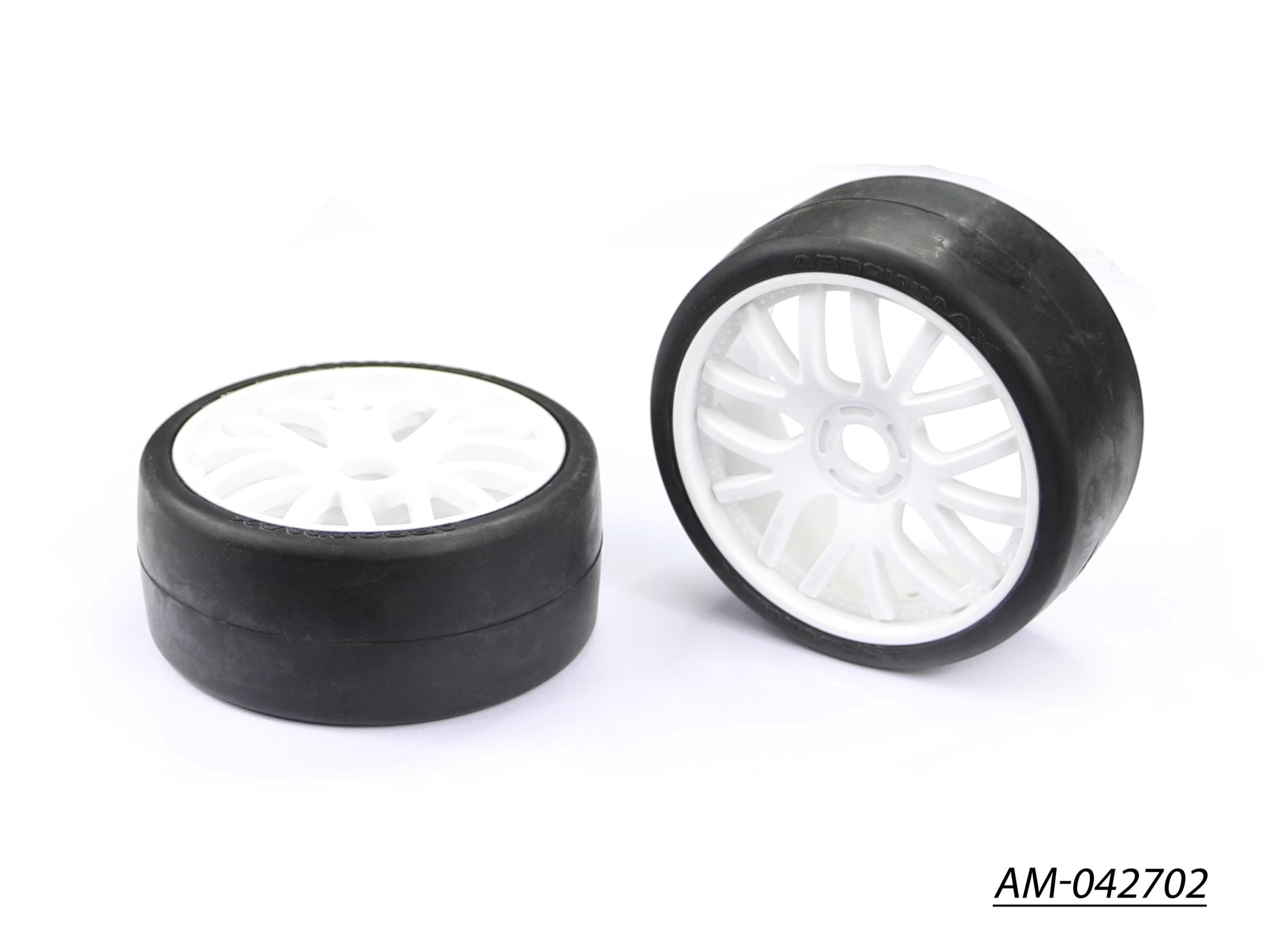 Arrowmax GT tires pneu 1/8 Medium AM-042702 blanc x2