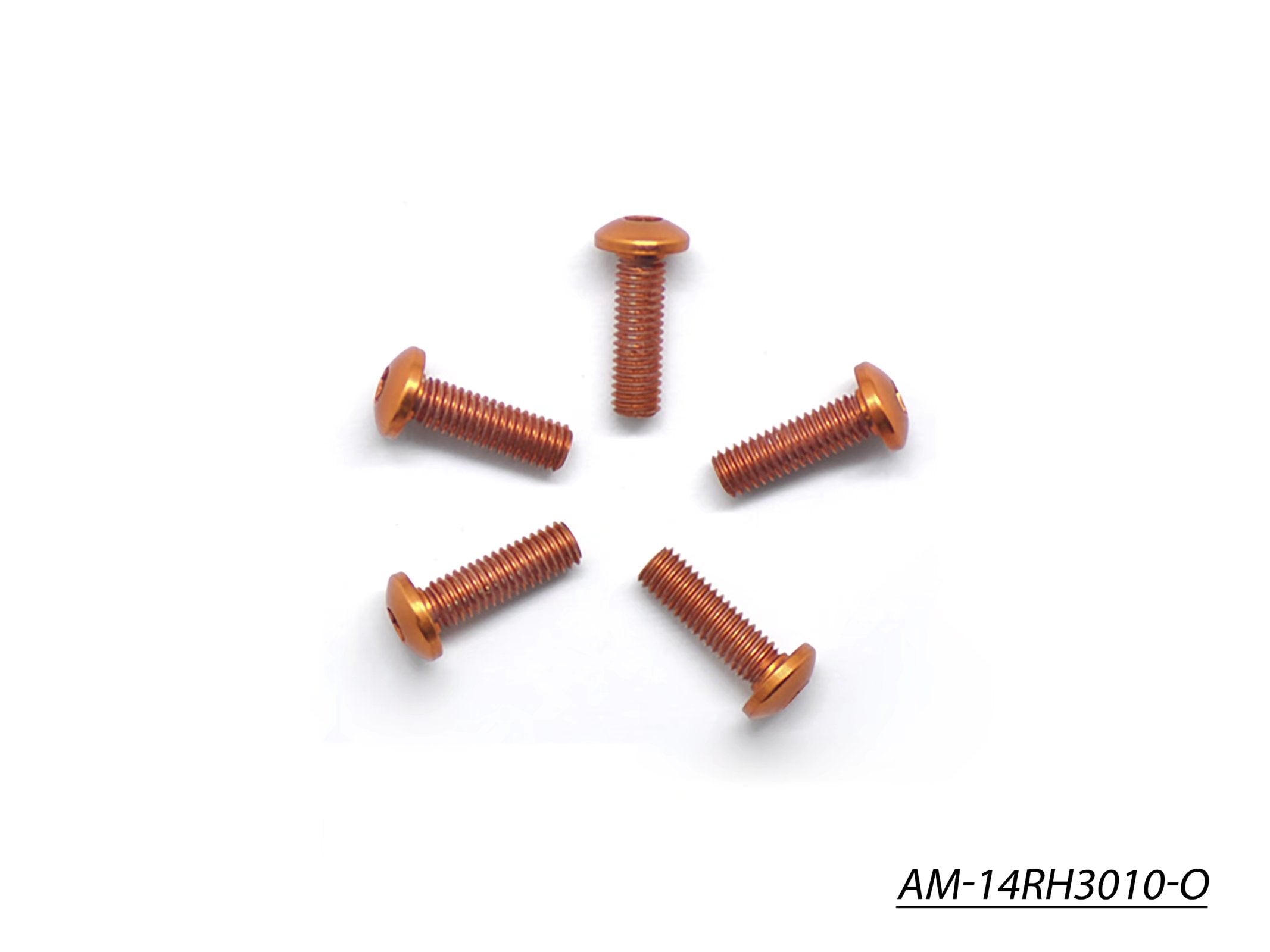 Arrowmax Screws AM-14RH3010-O vis alu M3x10 orange par 5