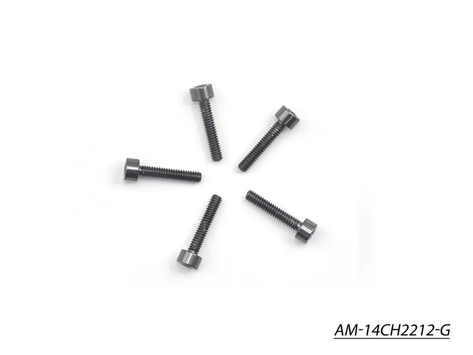 Arrowmax vis alu M2.2x12 tête cylindrique grise x5 AM-14CH2212-G