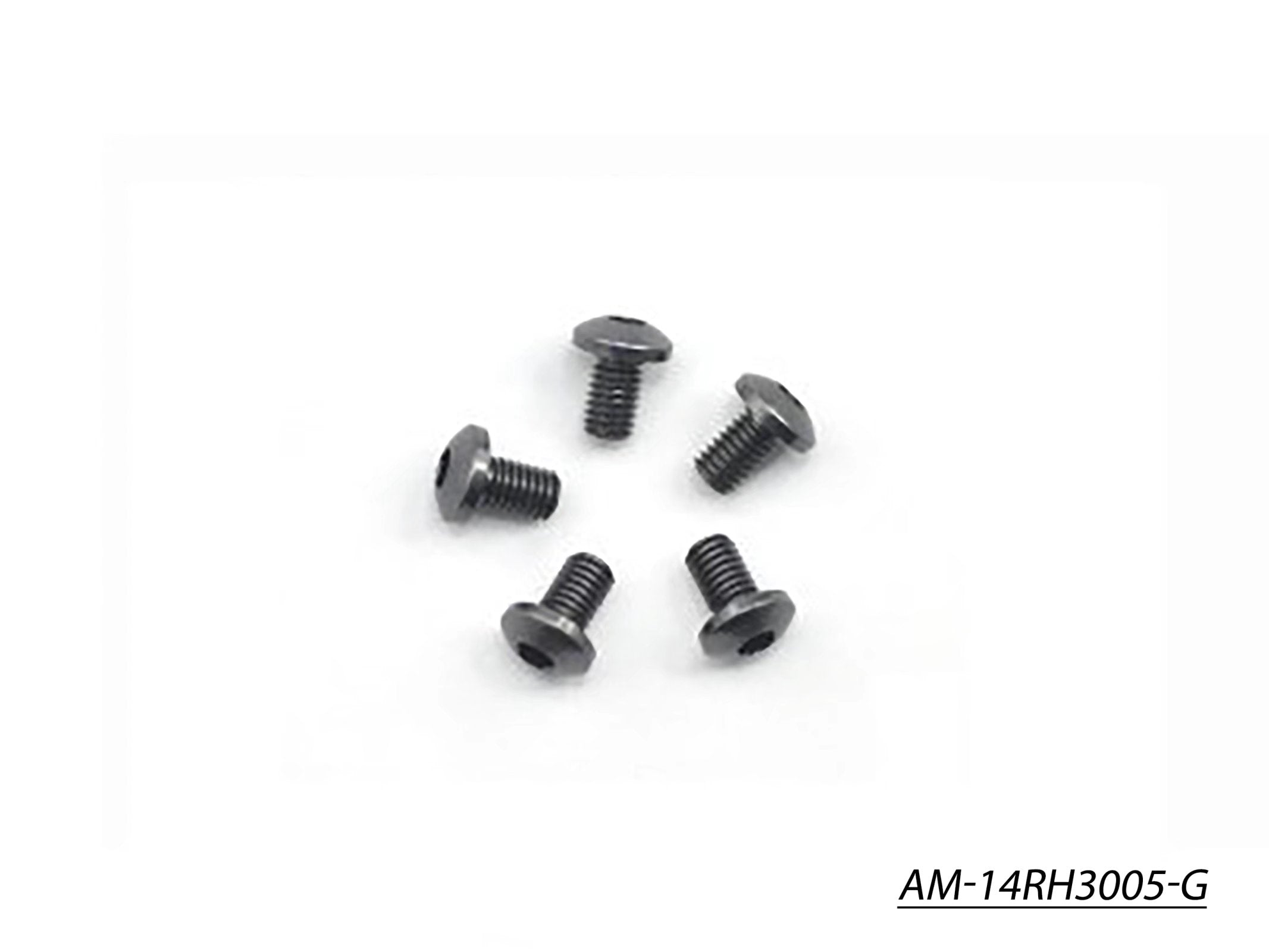 Arrowmax Screws vis alu M3x5 grise lot 5 AM-14RH3005-G